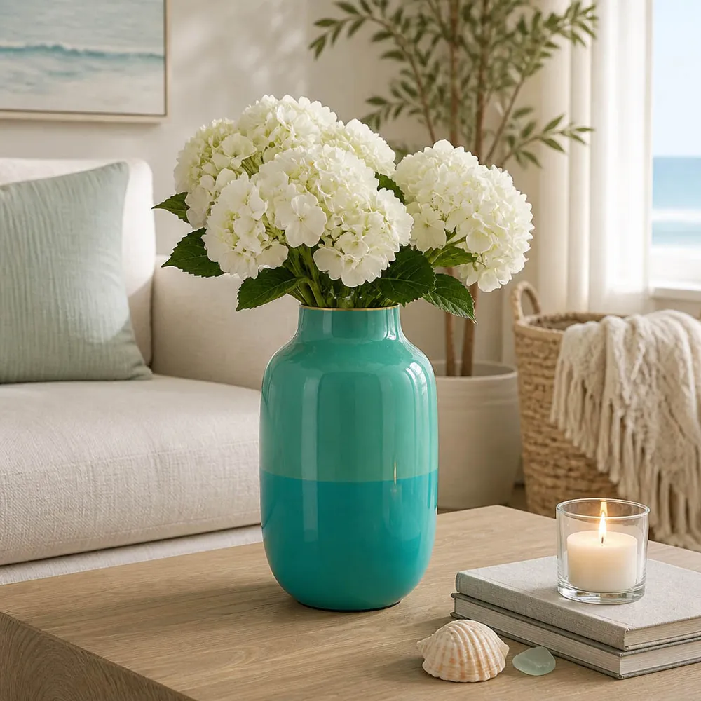 HELENAGROVE GREEN VASE 12 (IN)