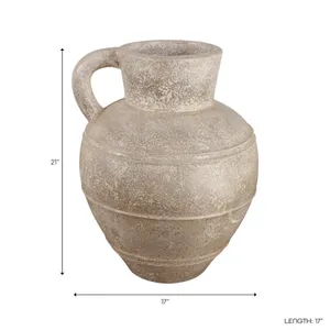 DAMIENPORT BROWN VASE 22 (IN) 9