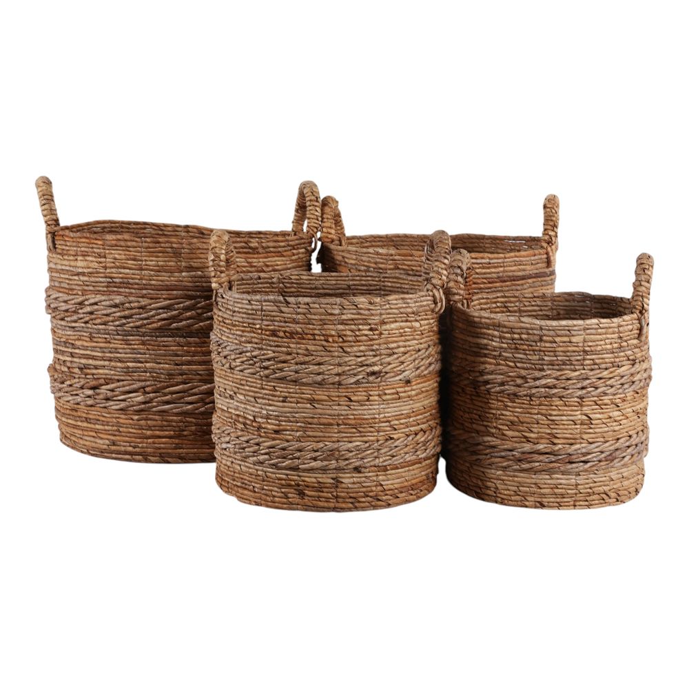 CADENWELL SET OF 4 BROWN BASKETS 19 (IN)