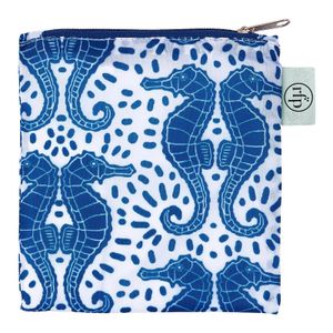 Seahorses blu Reusable Shopping Bag 9