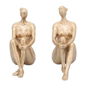 DOUGALPARK SET OF 2 GOLD BOOKENDS 8 (IN) 4