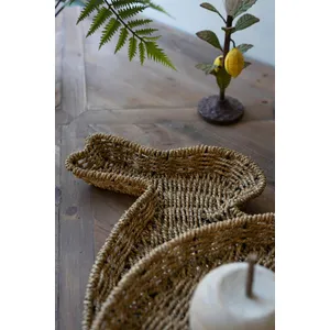 Set of 2 Woven Vine Rabbit Trays 2
