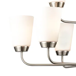 Winslow 30'' Wide 9-Light Chandelier - Brushed Nickel 3