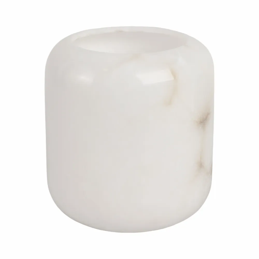 ALCOTTWELL WHITE VASE 8 (IN)