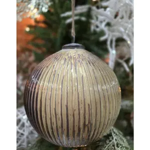 Small Golden Glaze Ornament 4x4x4in 1