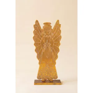 Antique Gold Metal Angel 4