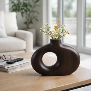 GRIFFINMOOR BROWN VASE 7 (IN) 11