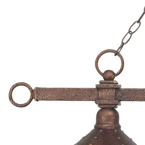 Designer Classics 58'' Wide 3-Light Linear Chandelier - Antique Copper 4