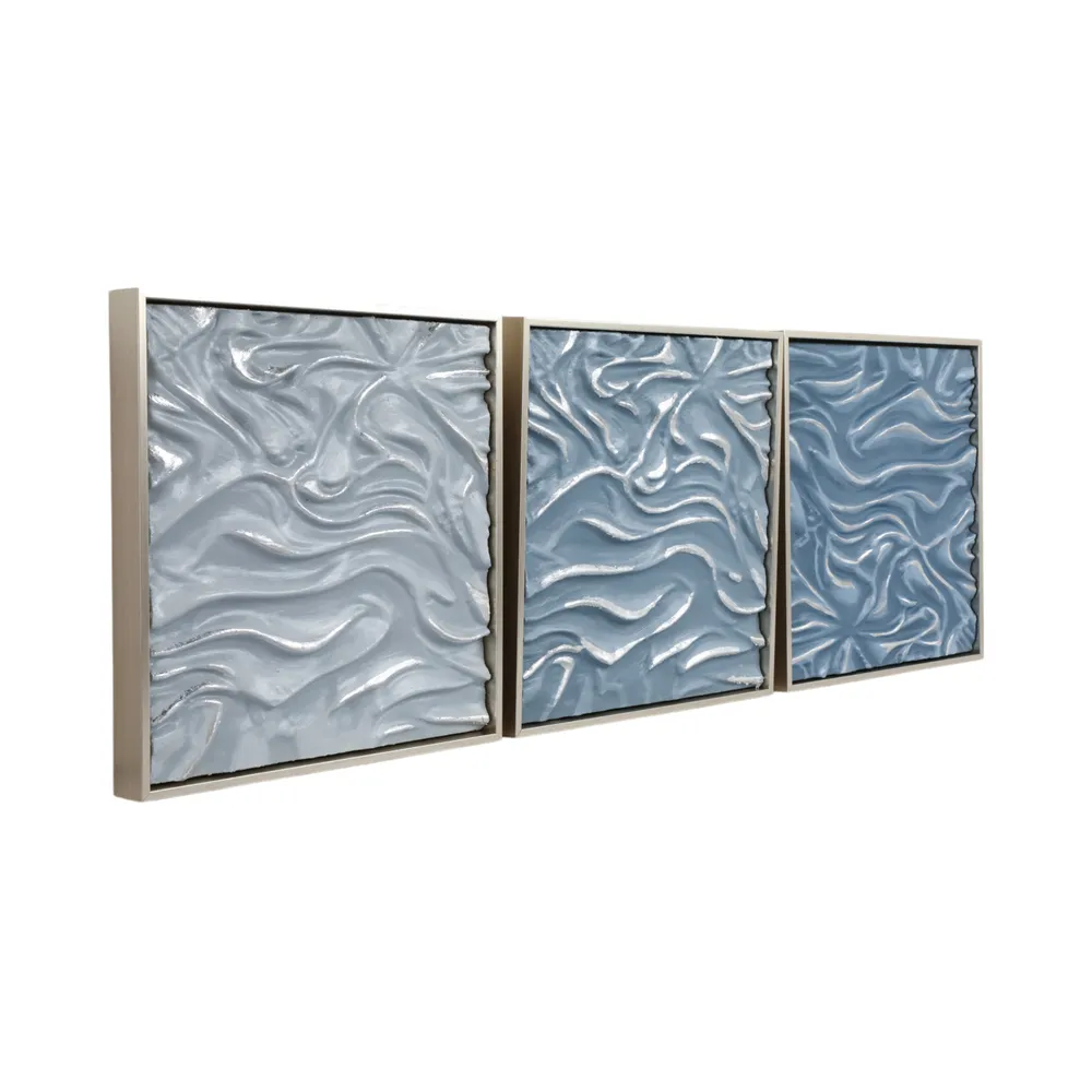 ETHANWAY SET OF 3 SILVER ART 20 (IN)