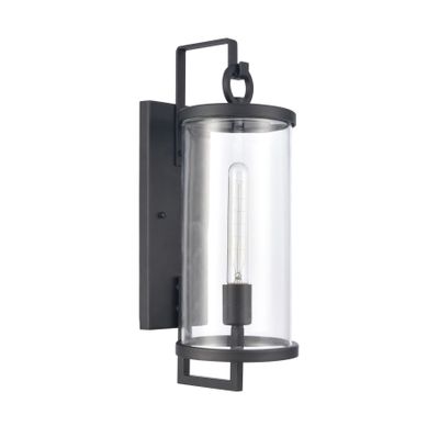 Hopkins 18″ High 1-Light Outdoor Sconce - Charcoal Black
