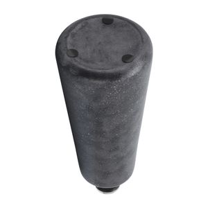 GRISHAMSHAW BLACK GLASS VASE 21 (IN) 6