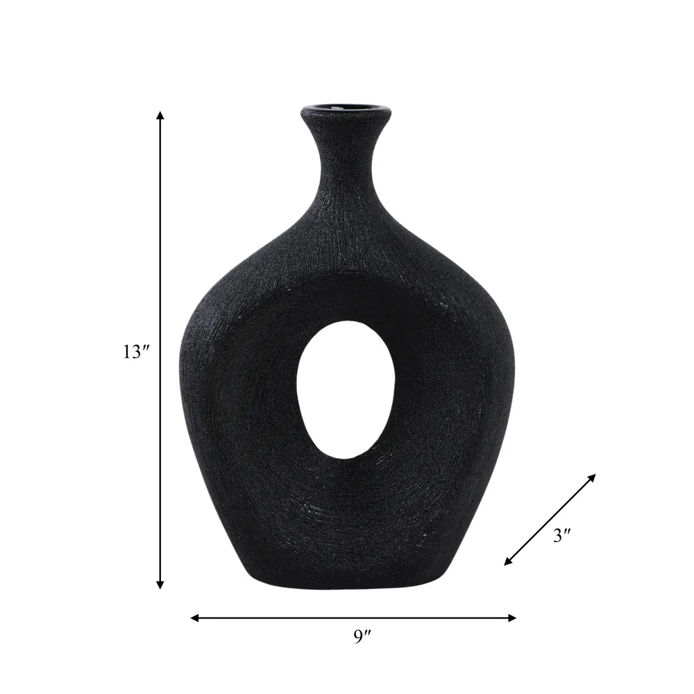 HARDENCLIFF BLACK VASE 13 (IN)