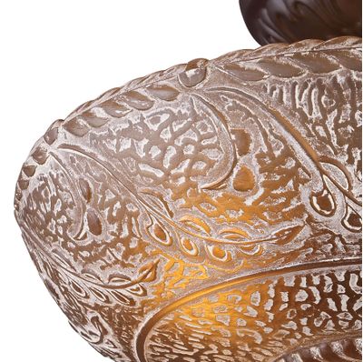 Norwich 14″ Wide 3-Light Semi Flush Mount - Oiled Bronze