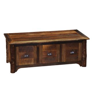 Appalachian Enclosed Coffee Table - Three Drawer