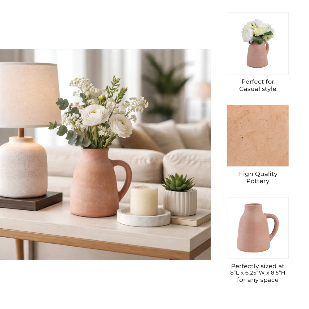 SHERMANCLIFF BROWN VASE 9 (IN)
