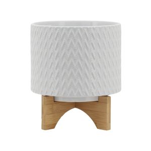 DOYLETON WHITE PLANTER 10 (IN) 1