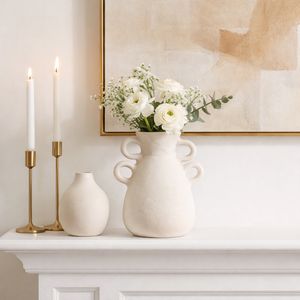 ARLOBEACH IVORY VASE 12 (IN) 12