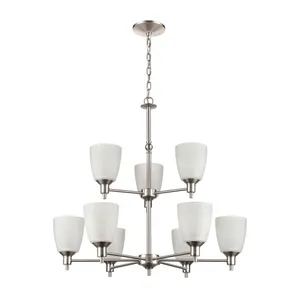 Jackson 29'' Wide 9-Light Chandelier - Brushed Nickel 2