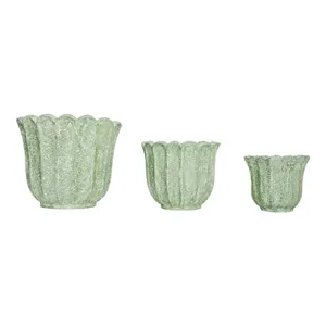CASPERBROOK SET OF 3 GREEN PLANTER 13 (IN) 2