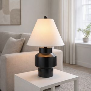 SHAYRUN BLACK LAMP 22 (IN) 9