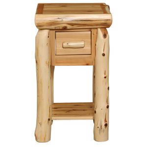 Cedar Mini One Drawer Nightstand with Shelf- Vintage 3