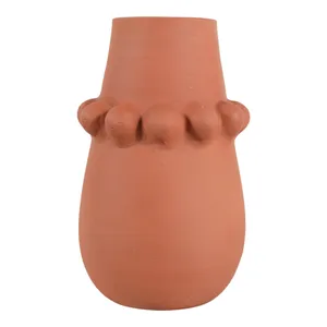 DUNBARWOOD RED VASE 13 (IN) 6