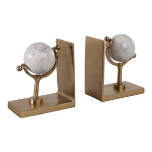NELSONVALE SET OF 2 GOLD DECOR 7 (IN) 4