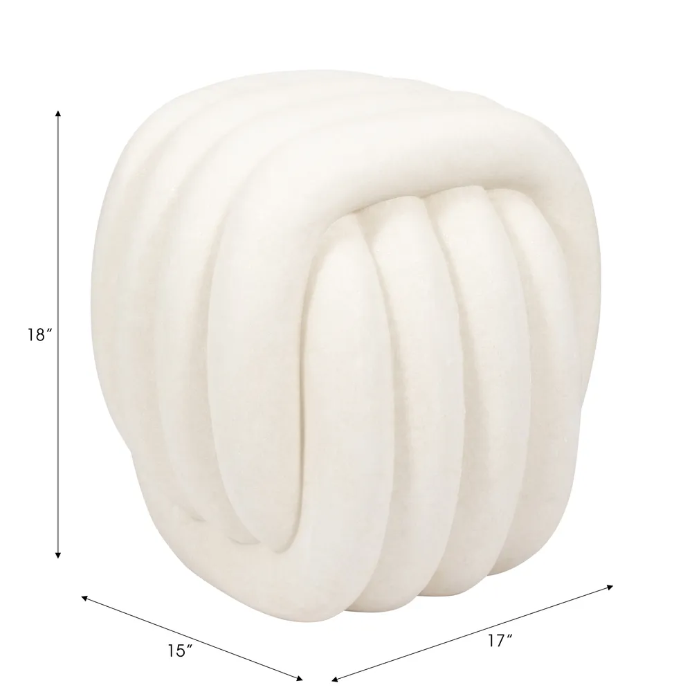 BRAEGATE WHITE STOOL 18 (IN)