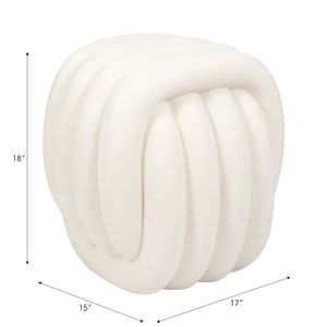 BRAEGATE WHITE STOOL 18 (IN) 9