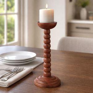 WRENVIEW BROWN CANDLE HOLDER 12 (IN) 12