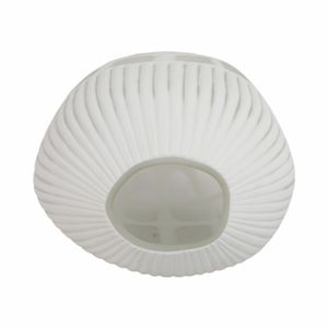 WOODSONWORTH WHITE GLASS VASE 16 (IN) 7