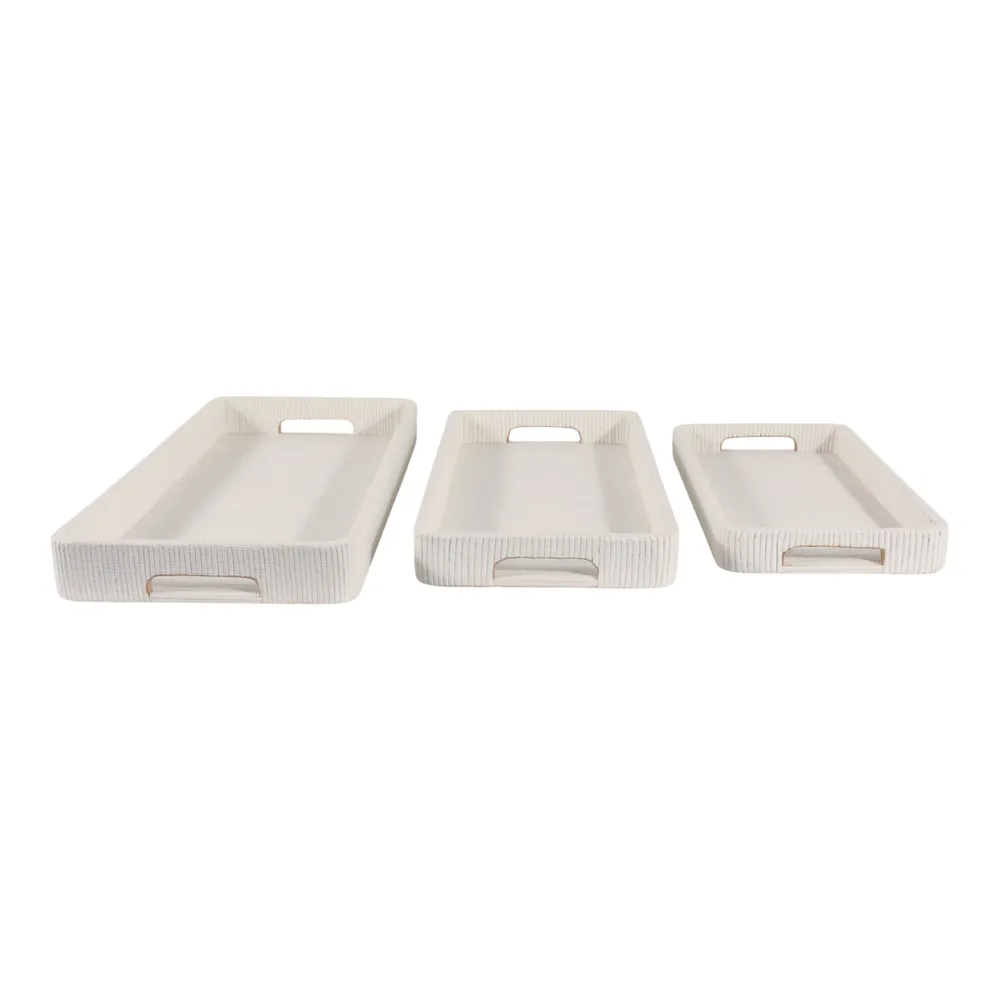 RYETON SET OF 3 BROWN TRAY 3 (IN)