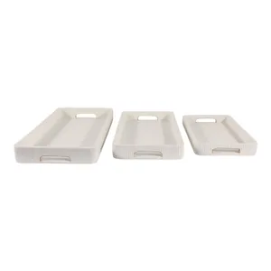 RYETON SET OF 3 BROWN TRAY 3 (IN) 4