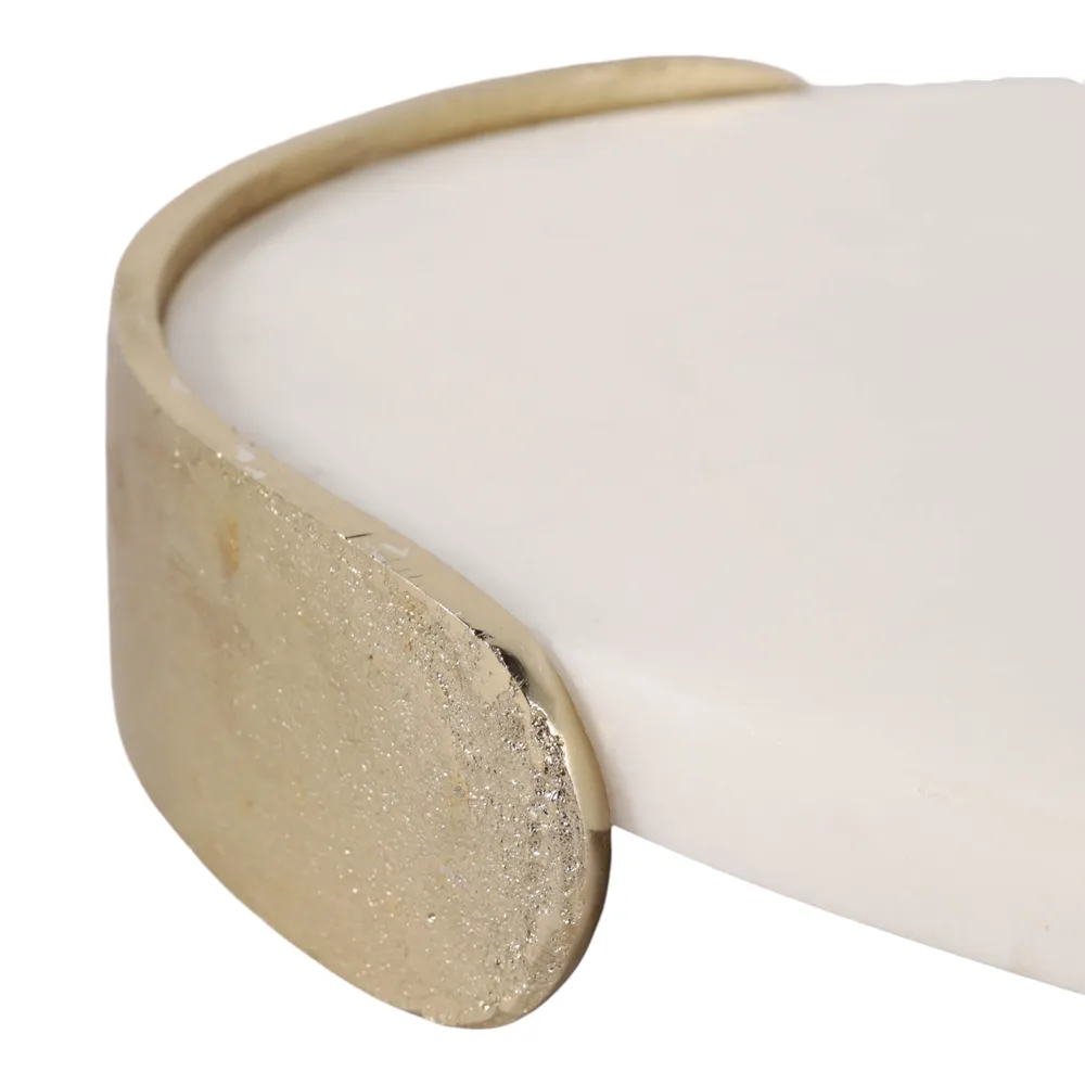 OWENPARK SET OF 2 WHITE TRAY 2 (IN)