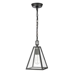 Tangent 7'' Wide 1-Light Mini Pendant - Matte black 2