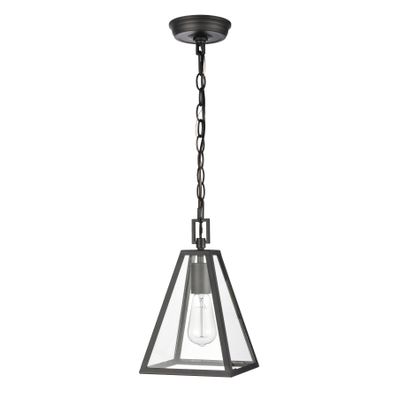 Tangent 7″ Wide 1-Light Mini Pendant - Matte black