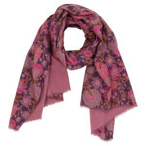 Capri Plum Reversible Wrap Scarf 5