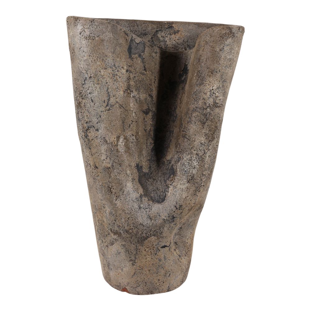 RUSHBROOK BROWN VASE 18 (IN)