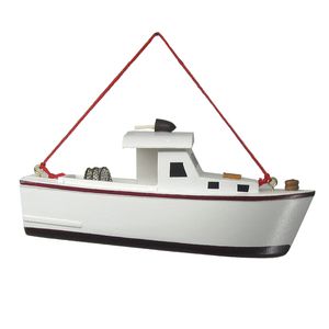 5" LOBSTER BOAT CHRISTMAS ORNAMENT 1