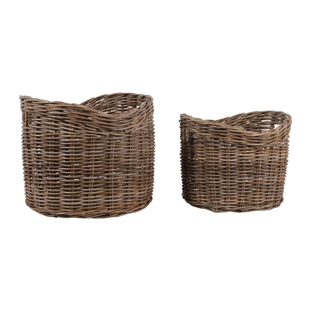 EDGESHAW SET OF 2 BROWN STORAGE 17 (IN)