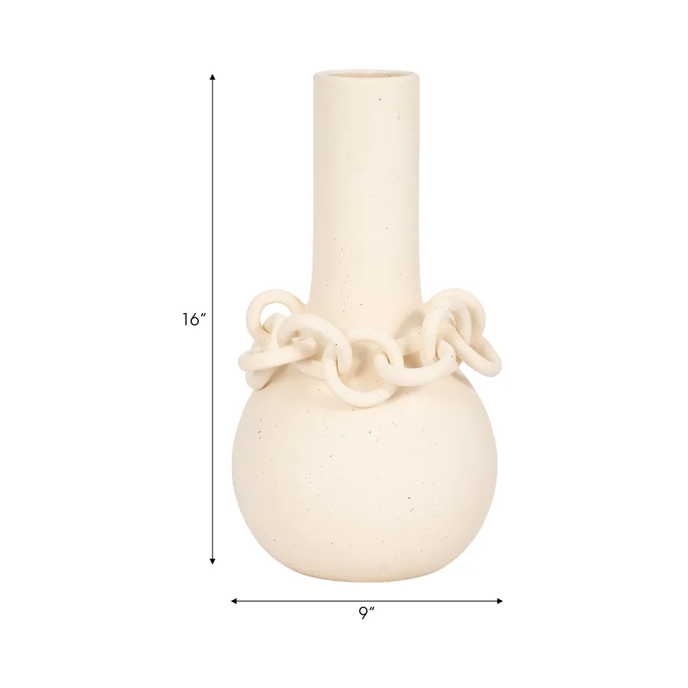 ORIONLAND IVORY VASE 16 (IN)