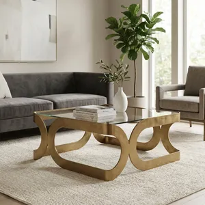 EMMETVIEW GOLD COFFEE TABLE 15 (IN) 2