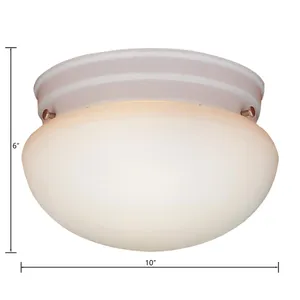 Elowen 10'' Wide 2-Light Flush Mount - White 2