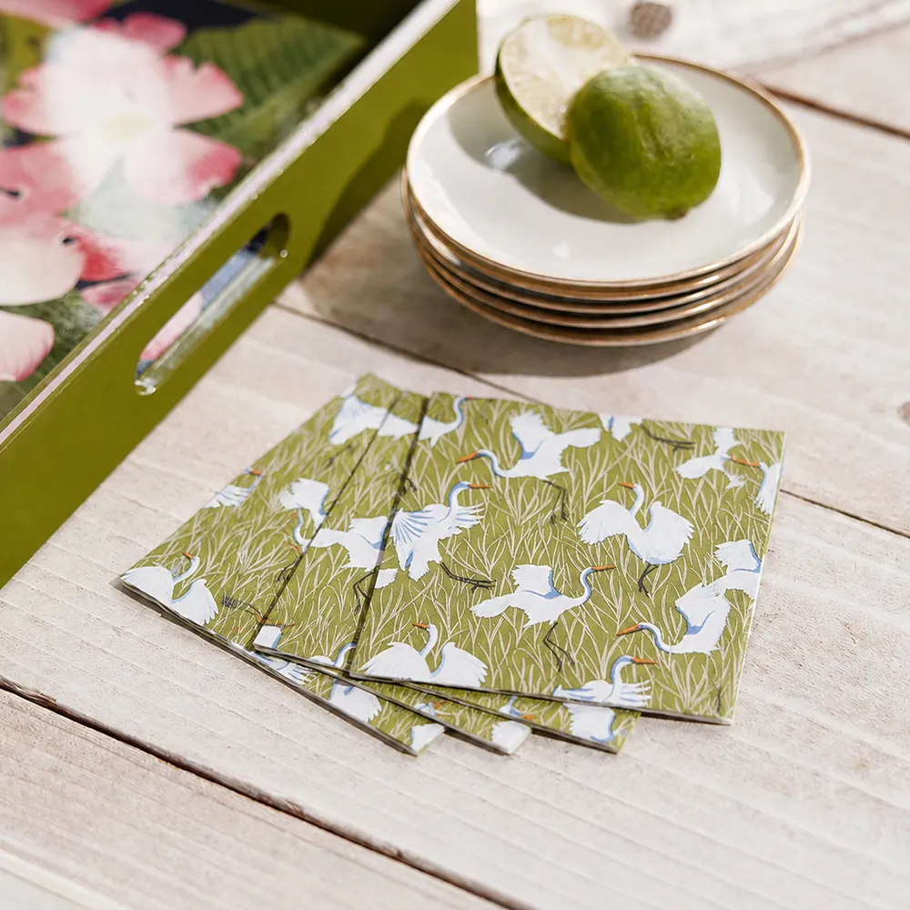 Egret & Reed Paper Cocktail Napkins (Pack of 25)
