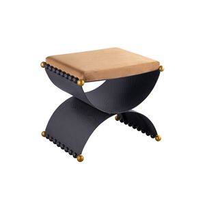 Layla Accent Stool - Blackened Bronze 1