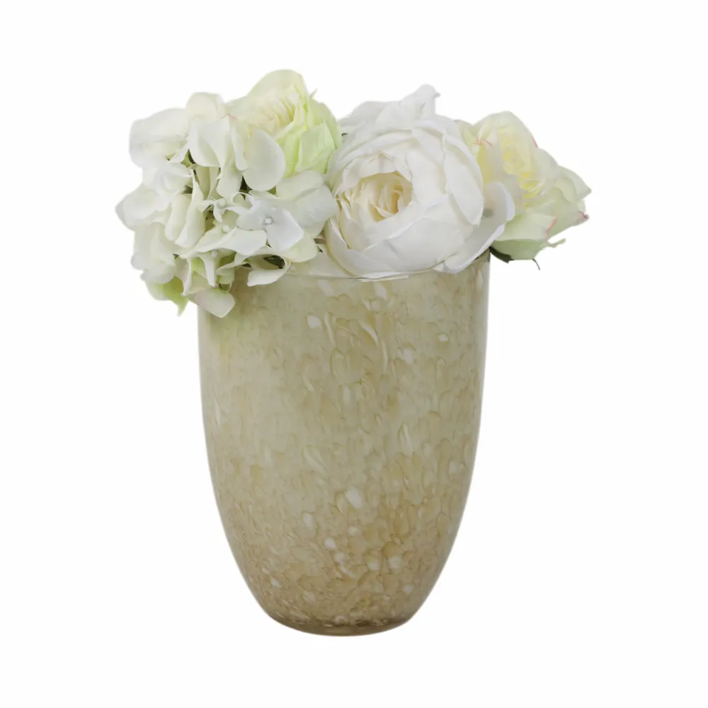GORTONMOOR GREEN GLASS VASE 9 (IN)
