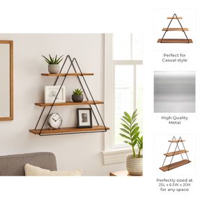 DAYTONMILL BROWN WALL SHELF 20 (IN) 7