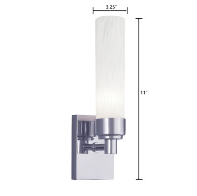Alex 11″ High 1-Light Sconce - Chrome