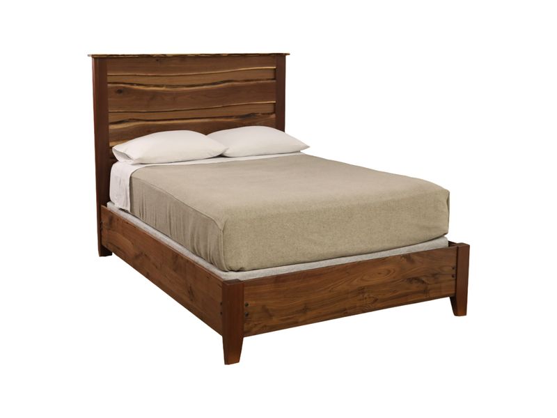 Heartland Walnut LIVE EDGE Bed - Queen 2