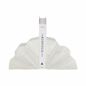 HENSONHOLM SET OF 2 WHITE BOOKENDS 6 (IN) 3